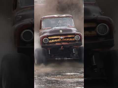 Twisted Turtle Rat Rod Ford F100 Mud Truck Supercharger Big Block Chevy Skimming Bog