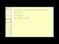 Vector Cross Product Concepts
