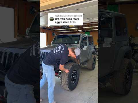 Why I Run Less Aggressive offroading tires on my jeep?!😳 #automotive