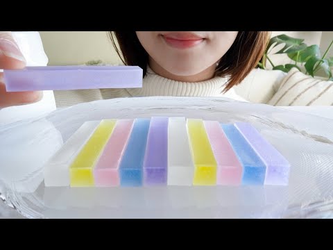 【咀嚼音】5年前に動画で最初に食べた和菓子"IRODORI"を食べる【ASMR/EATINGSOUNDS】