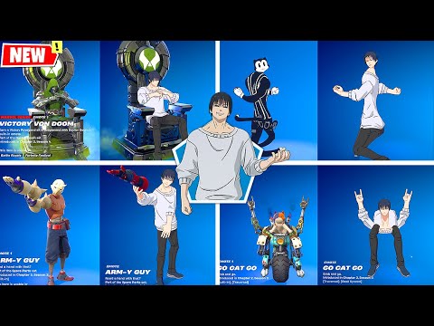 Toji Fushiguro Fortnite x Jujutsu Kaisen doing Funny Built-In Emotes in Fortnite シ