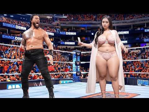 Roman reigns vs indian Female WWE Monday Night RAW 4/7/2025 Highlights HD | WWE RAW Highlights HD