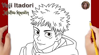 Como dibujar a Yuji Itadori facil | Dibujos Fáciles | Dibujos Felices