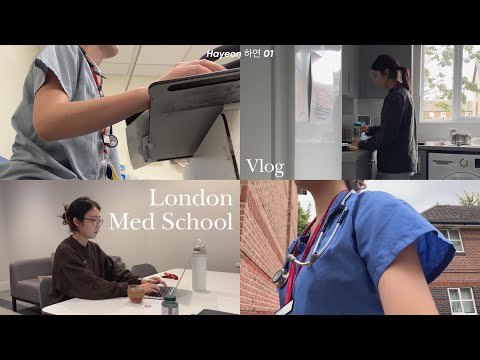 🫁 🏥 Med school vlog | Staying at hospital accommodation, moving out 런던 의대생 실습 브이로그