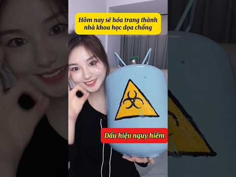 Gia Đình Bất Ổn Vì Vợ Hóa Trang Nhà Khoa Học Dọa Anh Chồng Khóc Thét! #Shorts #review