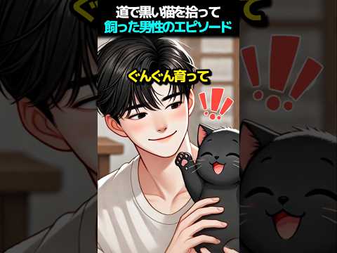 道端で子猫を拾って育てた男性エピソード