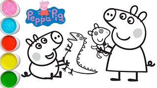 Nursery rhymes. Peppa pig colouring pages. Videos for toddlers #peppapigcoloring #peppapig #abc