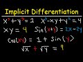 Implicit Differentiation Concepts