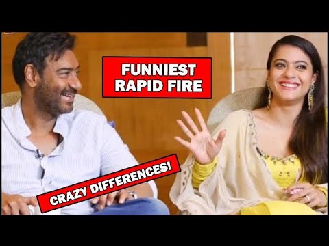 Ajay Devgn And Kajol's FUNNIEST RAPID FIRE: CRAZY DIFFERENCES REVEALED | SpotboyE