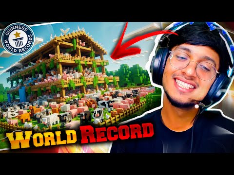 I Made Biggest Farm House In The World 😮 || World Record ? || Minecraft Survival Series Ep #3