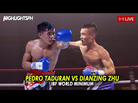 Pedro Taduran vs DianXing Zhu [IBF World Minimum ] - UNANG DEPENSA NI TADURAN prefight highlights