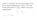 Gas Laws and Temperature Conversions