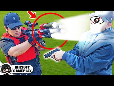 CREE build CEGADORA con MUCHAS LINTERNAS ❗️😱 ▬ Yio Airsoft Gameplay ▬ TR16 GMS MK2
