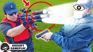 CREE build CEGADORA con MUCHAS LINTERNAS ❗️😱 ▬ Yio Airsoft Gameplay ▬ TR16 GMS MK2