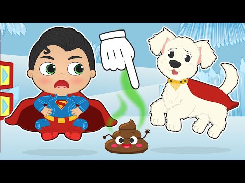BABY ALEX and PUPPY MAX dress up as Superman and Krypto 🦸🏻