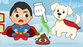 BABY ALEX and PUPPY MAX dress up as Superman and Krypto 🦸🏻