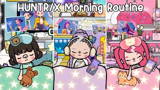 HUNTR/X Morning Routine 😈☀️ | K-Pop Demon Hunters All Members | Toca Boca World | house ideas