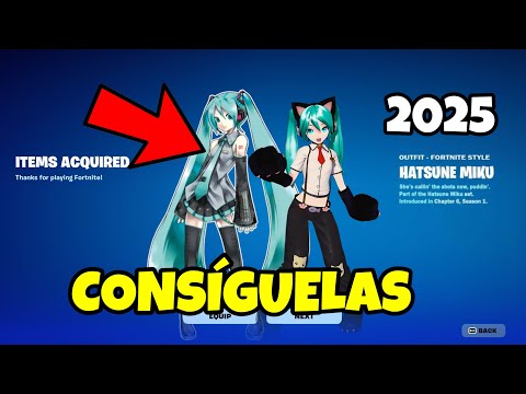 *NUEVO* COMO CONSEGUIR LA SKIN DE HATSUNE MIKU EN FORTNITE? NUEVA SKIN NEKO HATSUNE MIKU! 2025