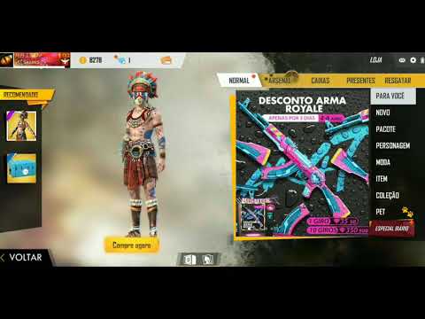 COMPRANDO TUDO DA LOJA DO FREE FIRE!!