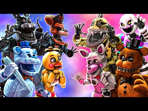 Top 10 FNaF vs FIGHT Animations (Five Nights At Freddy’s Compilation)