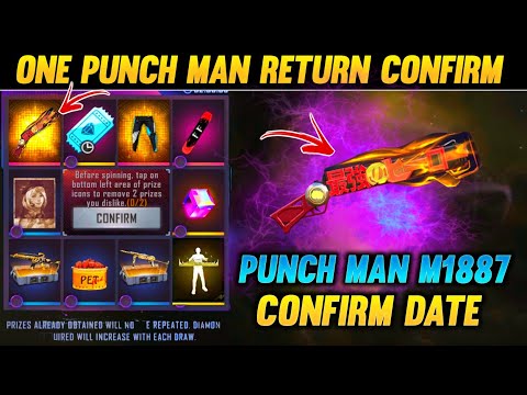 One Punch Man M1887 Return | Next M1887 Skin In Free Fire | One punch man M1887 Gun Skin Return Date