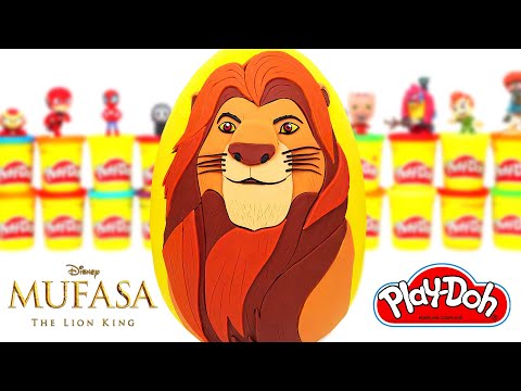 Huevo Sorpresa Gigante de Mufasa El Rey León en Español de Plastilina Play Doh