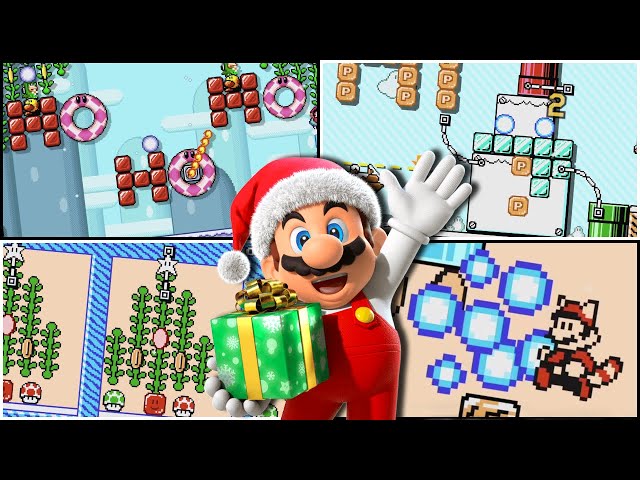 CHRISTMAS LEVELS! Co-op & vs (Super Mario Maker 2)