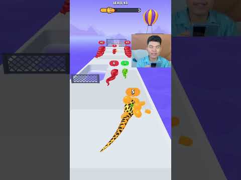 Snake Run Race งูขนมสอดไส้ช็อกโกแลต #snakerunrace