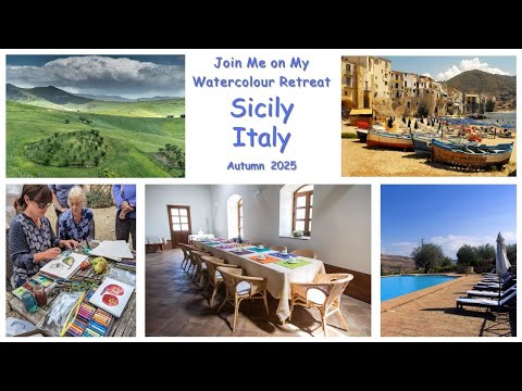 A Dream Watercolor Retreat - Paint with me Next Year in Sicily