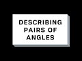 Complementary and Supplementary Angles