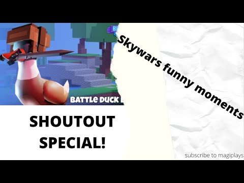 (SHOUTOUT) Skywars funny moments