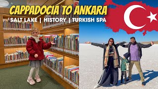 ලුණු විලක් මැද Cappadocia to Ankara | Tuz Lake, Atatürk Mausoleum & Turkish Bath