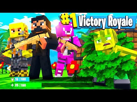 #1 EPISCHER SIEG als BUSCH?! - Minecraft FORTNITE: BATTLE ROYALE