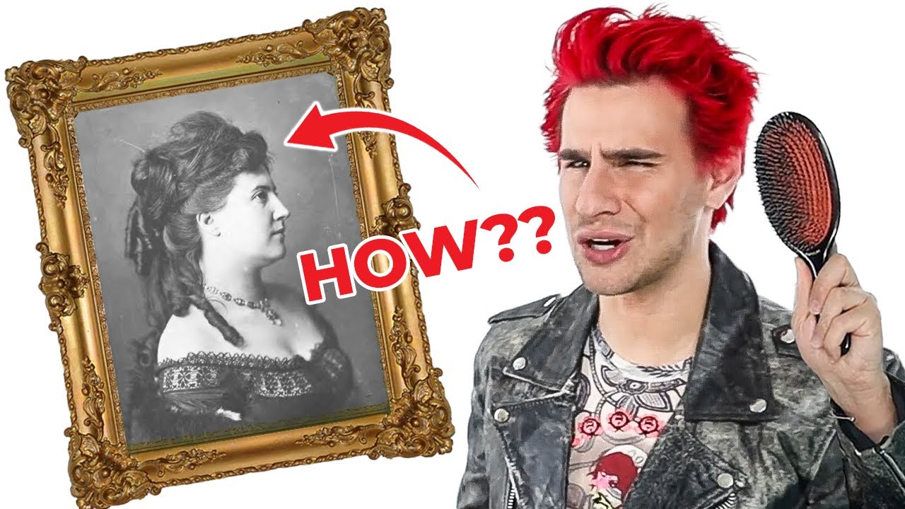 I tried to do hair like a victorian woman (i went insane)