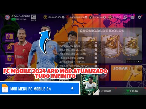 Como Ter Dinheiro Infinito no FC mobile 2024? - Novo mod APK fc 24!!!