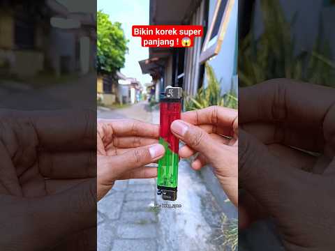 Kreatif sekali ! Modifikasi korek bekas biasa jadi korek unik super panjang 😱