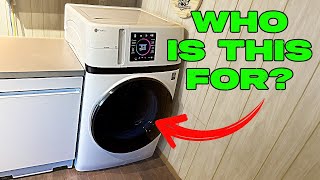 Do More in Less Space at Lowe's! (GE Combo Washer Dryer All in=One)