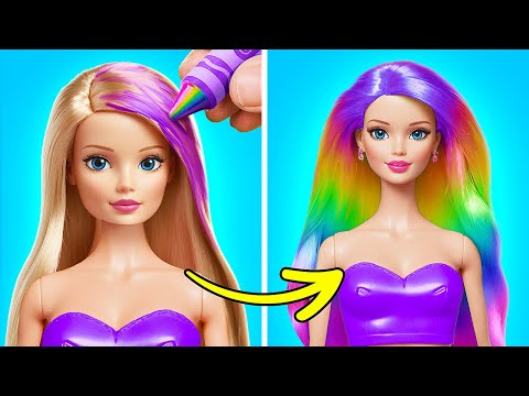 REICHE VS. ARME ERZIEHUNGSTRICKS 📦 Barbie-Umstyling aus dem Gefängnis 😻 KUNST & DIY von 123 GO!