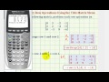 Matrix Row Operations on TI-84