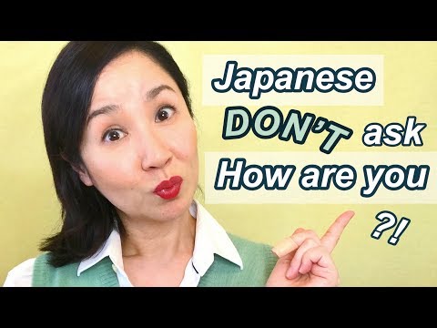How to say ‘How are you? in native Japanese ways.The alternative expressions of おげんきですか