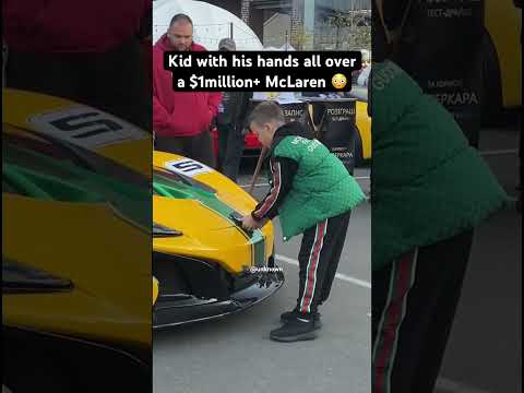Kid touches $1million+ McLaren #mclaren #carmeet #hypercar #supercar #car #carvideo