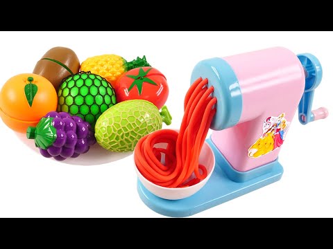 Satisfying Video | How To Make Rainbow Noodle into Fruits Balls Cutting ASMR RainbowToyTocToc