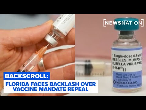 YouTube video thumbnail: Florida Faces Backlash Over Vaccine Mandate Repeal