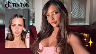 how to look good if you have a personality of a cardboard  ♡ using TIKTOK MAKEUP HACKS
