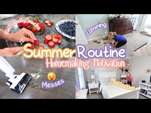 Summer Homemaking| NO MOTIVATION TO CLEAN?| Real Life Clean With Me
