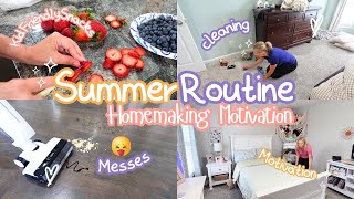 Summer Homemaking| NO MOTIVATION TO CLEAN?| Real Life Clean With Me