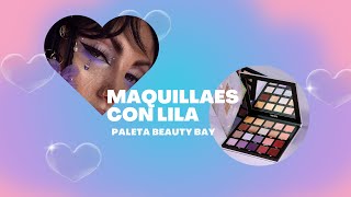 Maquillaje con lilas y charlita linda
