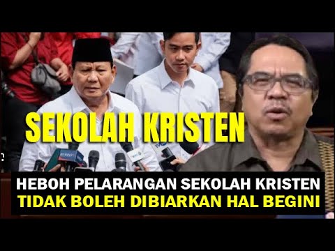 AKHIRNYA TERBONGKAR SEMUA DIBALIK PELRANGAN SEKOLAH KRISTEN | PRABOWO GIBRAN | ADE ARMANDO