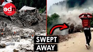 Flash Floods Destroy Himalayan Village After 'Cloudburst' in Kashmir