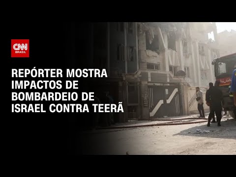 Repórter da CNN mostra impactos de bombardeio israelense em Teerã  | BASTIDORES CNN